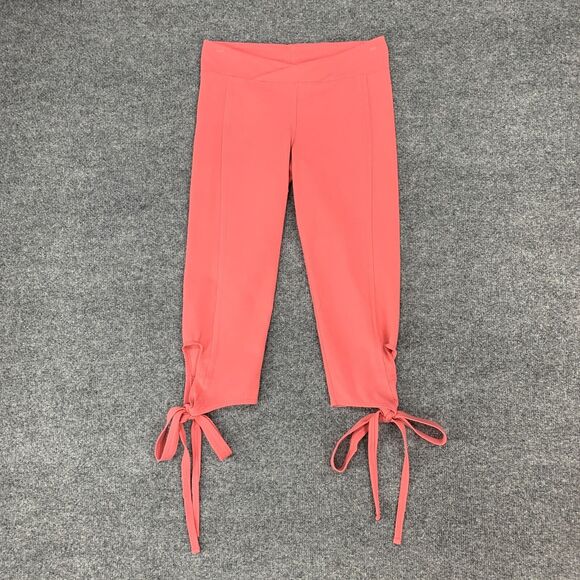 Free People Movement Turnout Leggings Womens S Small Watermelon Cross Front Crop - Picture 2 of 14